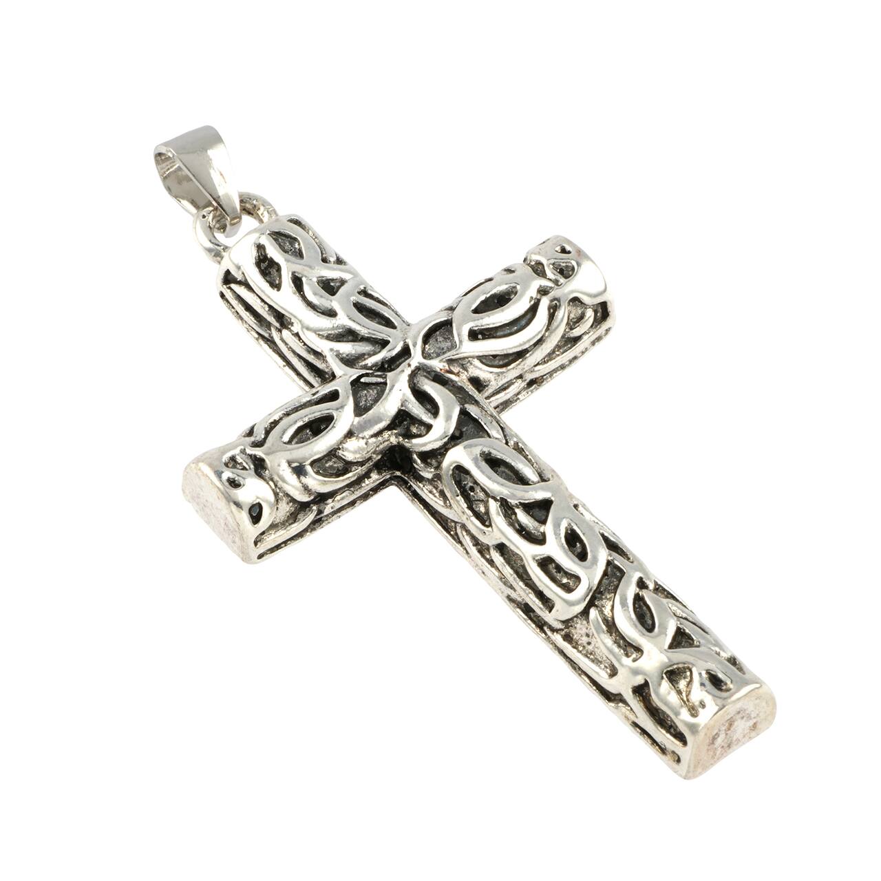 Antique Silver Filigree Cross Pendant by Bead Landing™